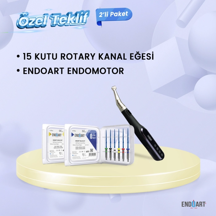 15 Kutu Rotary Kanal Eğesi + Endoart Endomotor ( Apex Dahili)